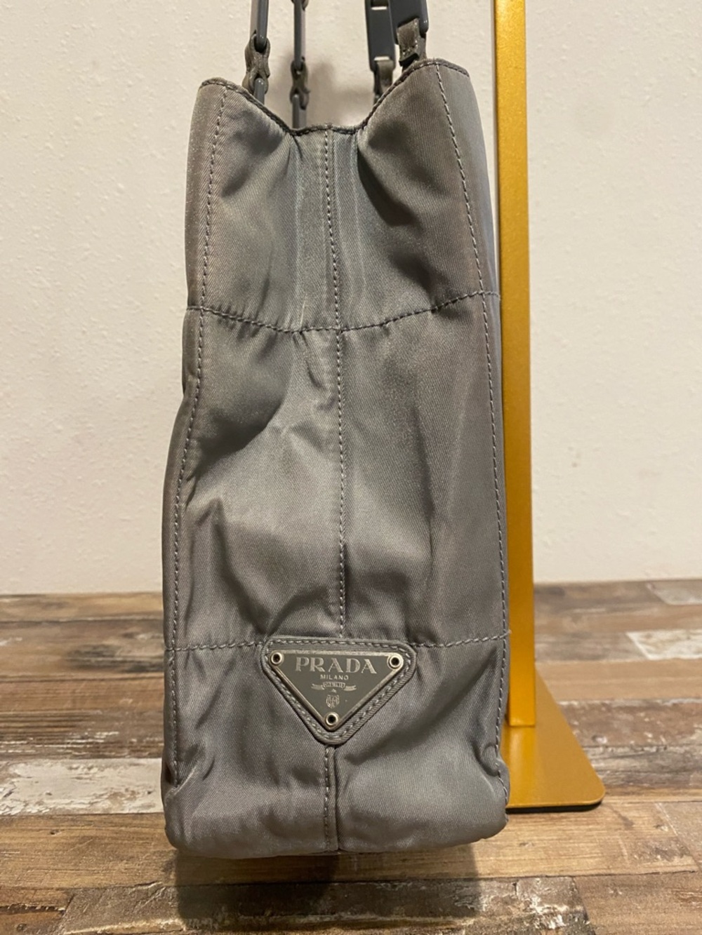 Prada Grey Nylon Tote Bag with COA - Picture 2 of 16